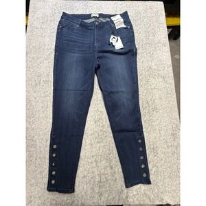 Rebel Wilson x Angels The Duchess Mid Rise Ankle Skinny Jeans Dark Wash 16W NEW